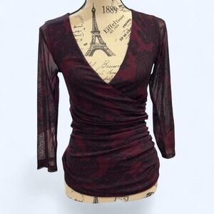 Early-2000s mesh wrap-style top by INC